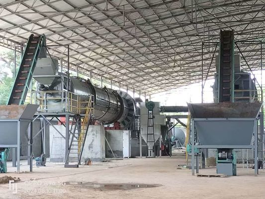 탄화화장비 활성화 탄소 회전 kiln plc 제어 맞춤 제작